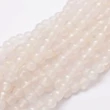 Kép 1/3 - Csiszolt Fehér Achát ásványgyöngy (6mm)/10db