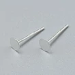 Kép 1/2 - 925 sterling ezüst bedugós fülbevalóalap (12x4mm)
