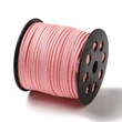 Kép 3/4 - Csillámporos rószaszín színű hasított bőrszál (3mm)