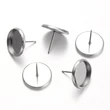 Kép 2/2 - 20 pár Nemesacél bedugós fülbevalóalap (12mm)