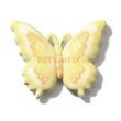 Kép 1/2 - Sárga pillangó műgyanta kaboson  (37x31x5mm)