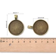 Kép 4/5 - Antikolt bronz színű sima medálalap (25mm)
