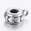 Kép 2/2 - Nemesacél szíves medáltartó (12x9x5mm)