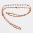Kép 3/3 - Rozé arany színű nemesacél nyaklánc (60cm)