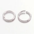 Kép 3/5 - 10db antikolt ezüst színű szimpla vastag szerelőkarika (8mm)