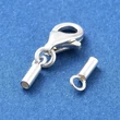 Kép 4/4 - 925 sterling ezüst delfinkapocs végzáróval (7.5x5.5x2.5mm)