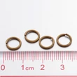Kép 4/4 - 10db antikolt bronz színű szimpla vastag szerelőkarika (8mm)