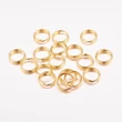 Kép 3/3 - 10db arany színű dupla vastag szerelőkarika (8mm)