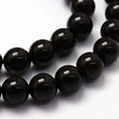 Kép 2/2 - Fekete obszidián ásványgyöngy (4mm)/10db