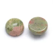 Kép 3/3 - 2db Unakit ásványkabochon (10mm)