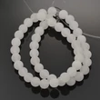 Kép 2/2 - Matt Fehér Jade ásványgyöngy (8mm)10db