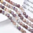 Kép 5/5 - Lila turmalin ásványgyöngy szálban (8mm)/50db