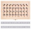 Kép 1/6 - 36 darabos betű és szám beütő készlet (5mm)