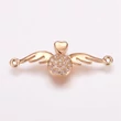 Kép 1/2 - Arany színű angyal cirkónia kapcsolóelem