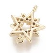 Kép 3/3 - Arany színű cirkónia csillag kapcsolóelem