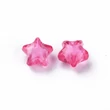 10db Pink csillag alakú akril gyöngy (11mm)