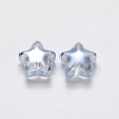 Kép 3/3 - 10db Áttetsző világos kék csillag üveggyöngy (8,5mm)