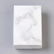 Kép 1/2 - 20db Fehér márványos papír díszdoboz (8,1x5,1x2,7cm)