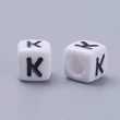 Kép 1/2 - Műanyag k betűgyöngy