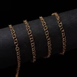 Kép 3/3 - Arany színű nemesacél  keresztezett szemű ékszerlánc (5x0,8mm)