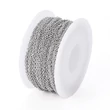 Kép 2/2 - Nemesacél keresztezett szemű ékszerlánc (2x1,5mm)