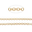 Kép 2/3 - Arany színű nemesacél  keresztezett szemű ékszerlánc (5x0,8mm)