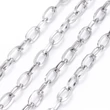 Kép 1/3 - Nemesacél vastag keresztezett szemű ékszerlánc (7x4mm) /10méter