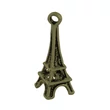 Kép 1/2 - Antikolt bronz színű eiffel torony fityegő (nagyobb)/4db