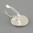 Kép 2/3 - Ezüst színű franciakapcsos fülbevaló alap (10mm)