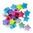 Kép 1/2 - 20db színes csillag műanyag gyöngy (12mm)