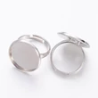Kép 1/2 - Antikolt ezüst színű gyűrűalap (18mm) (1026)
