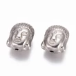 Kép 1/3 - Nemesacél buddhafej köztes (11x9mm)