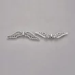 Kép 3/4 - Antikolt ezüst színű angyalszárny köztes (11X52mm)
