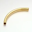 Kép 1/2 - Világos arany színű hajlított üreges cső (55mm)