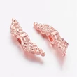 Kép 1/2 - Rozé arany színű angyalszárny köztes (12x3mm)/5db