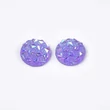 Kép 3/3 - 4db Lilás színű csillámos druzy műgyanta kabochon (12mm)