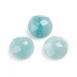 Kép 1/2 - 2db Fazettált amazonit ásványkabochon (8mm)