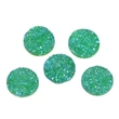 Kép 3/3 - Zöld csillámos műgyanta kabochon (18mm) /2db