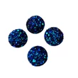 Kép 1/3 - Királykék csillámos műgyanta kabochon (10mm) /4db