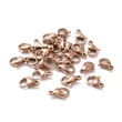 Kép 3/3 - 2db Rozé arany színű nemesacél delfinkapocs (9x6x3mm)