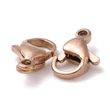 Kép 2/3 - 2db Rozé arany színű nemesacél delfinkapocs (9x6x3mm)