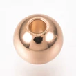 Kép 4/4 - 4db Rozé arany színű golyó alakú köztes (8mm)