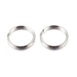 Kép 1/2 - 10db antikolt ezüst színű kulcstartó karika (24mm)
