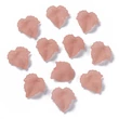 Kép 4/7 - 10db áttetsző csokoládé levél medálka (24x22,5x3mm)