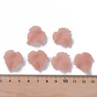 Kép 3/7 - 10db áttetsző csokoládé levél medálka (24x22,5x3mm)