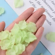 Kép 4/5 - 10db áttetsző lime zöld levél medálka (24x22,5x3mm)