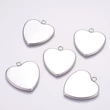 Kép 3/3 - Nemesacél szív medálalap (34x31x1mm)
