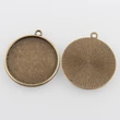 Kép 3/3 - Antikolt bronz színű sima medálalap (25mm)