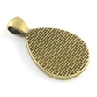 Kép 4/4 - Antikolt bronz színű sima csepp medál (18x25mm)