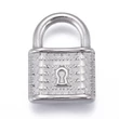 Kép 1/2 - Nemesacél lakat medál (17.5x12.5x4mm)